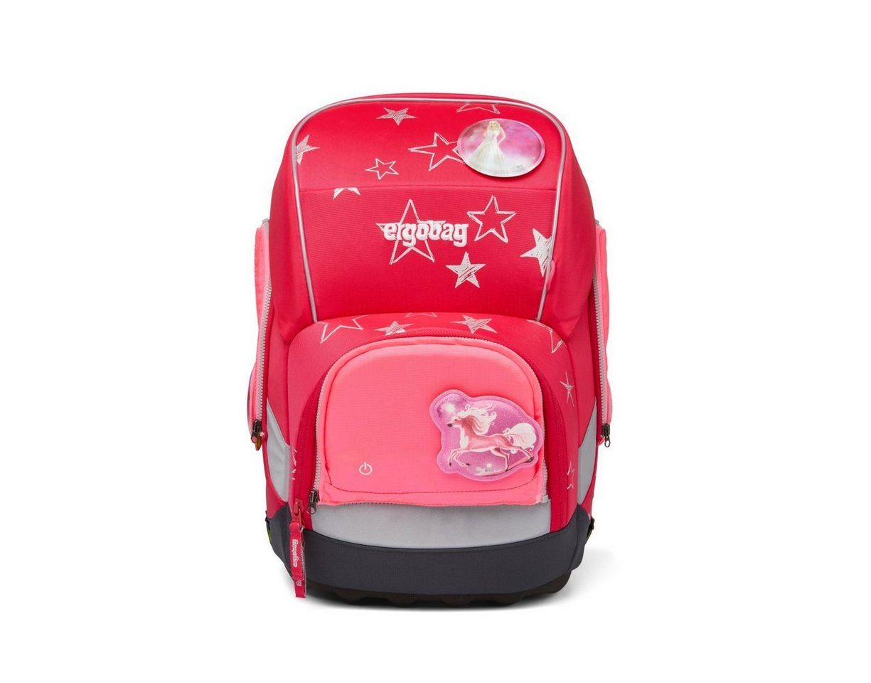 ergobag Schulranzen ergobag Fluo LED Zip Set Pink
