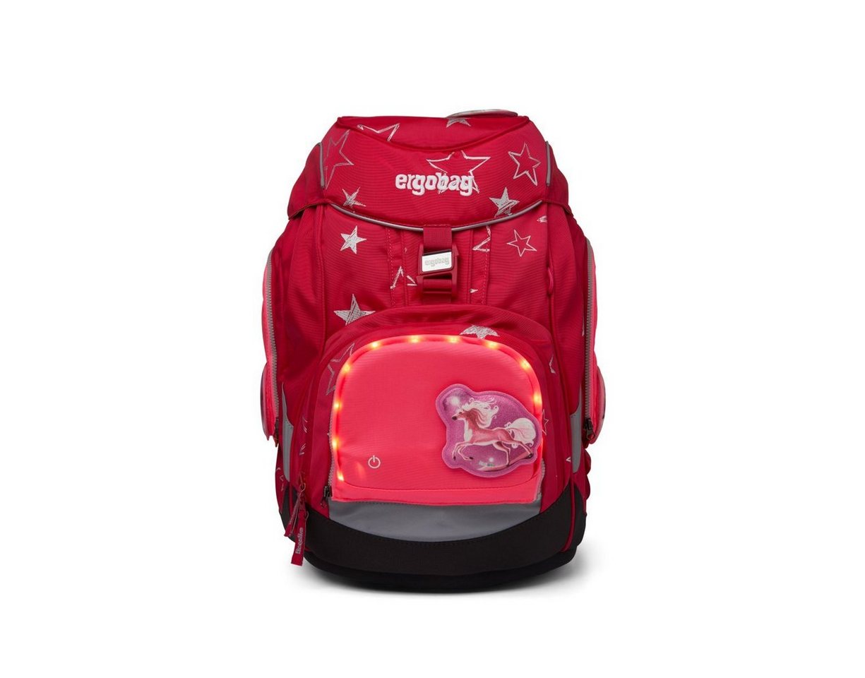 ergobag Schulranzen ergobag Fluo LED Zip Set Pink Bild 3