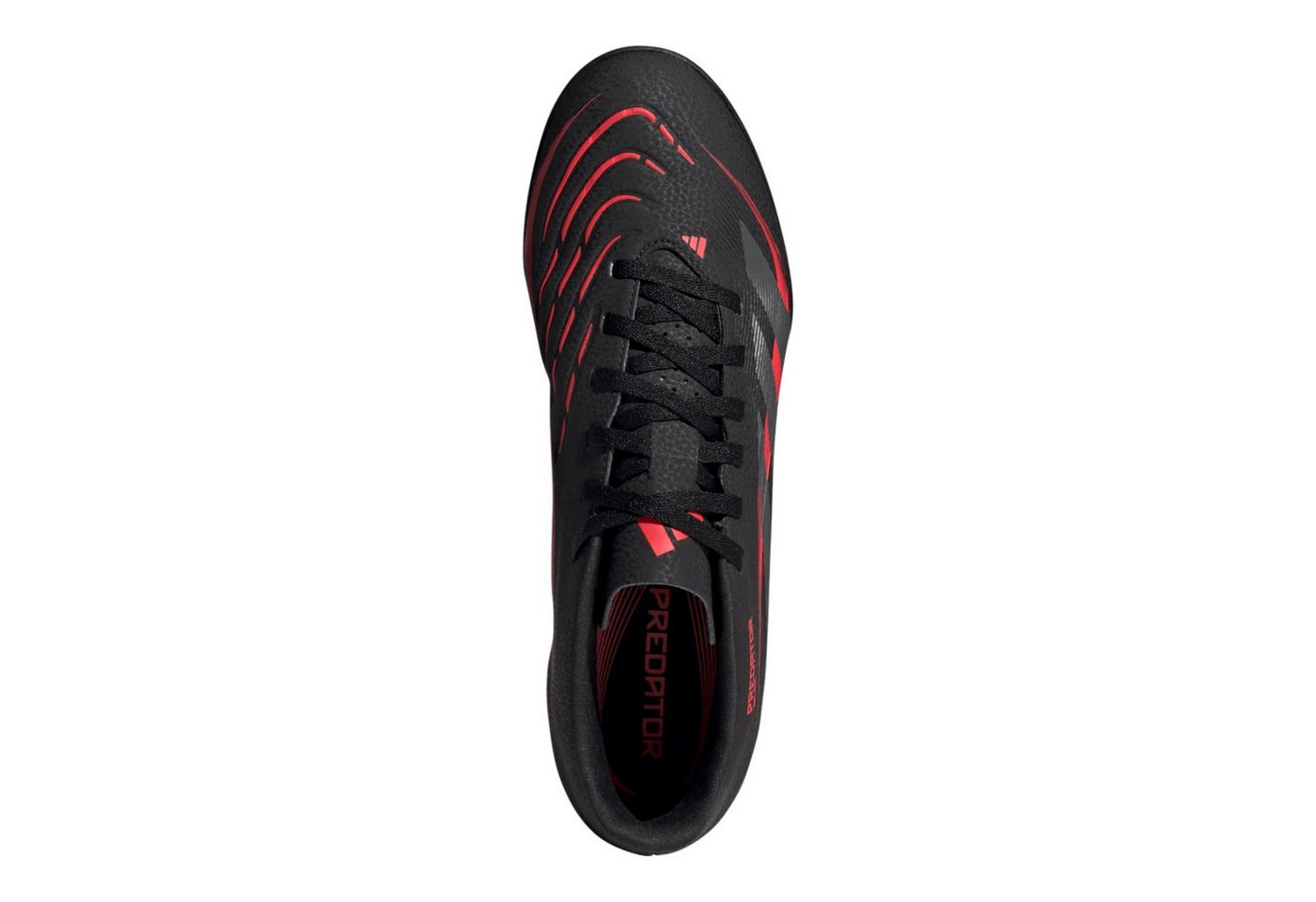 adidas Performance Predator Club TF (für Kunstrasen, Hart- und Aschenplätze) schwarz/rot Fußballschuh Bild 2