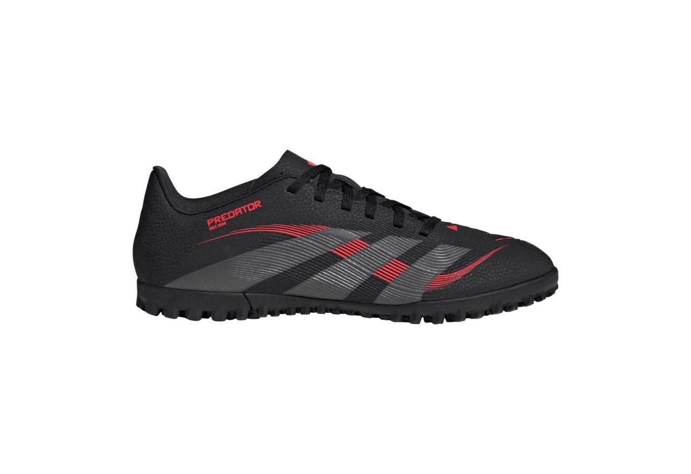 adidas Performance Predator Club TF (für Kunstrasen, Hart- und Aschenplätze) schwarz/rot Fußballschuh Bild 3
