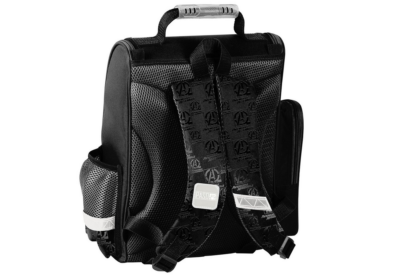 PASO Schulrucksack Mega-Set Marvel Avengers (Schulset, 3-tlg), Schulranzen + Turnbeutel + Federmäppchen Jungen schwarz/rot Bild 3