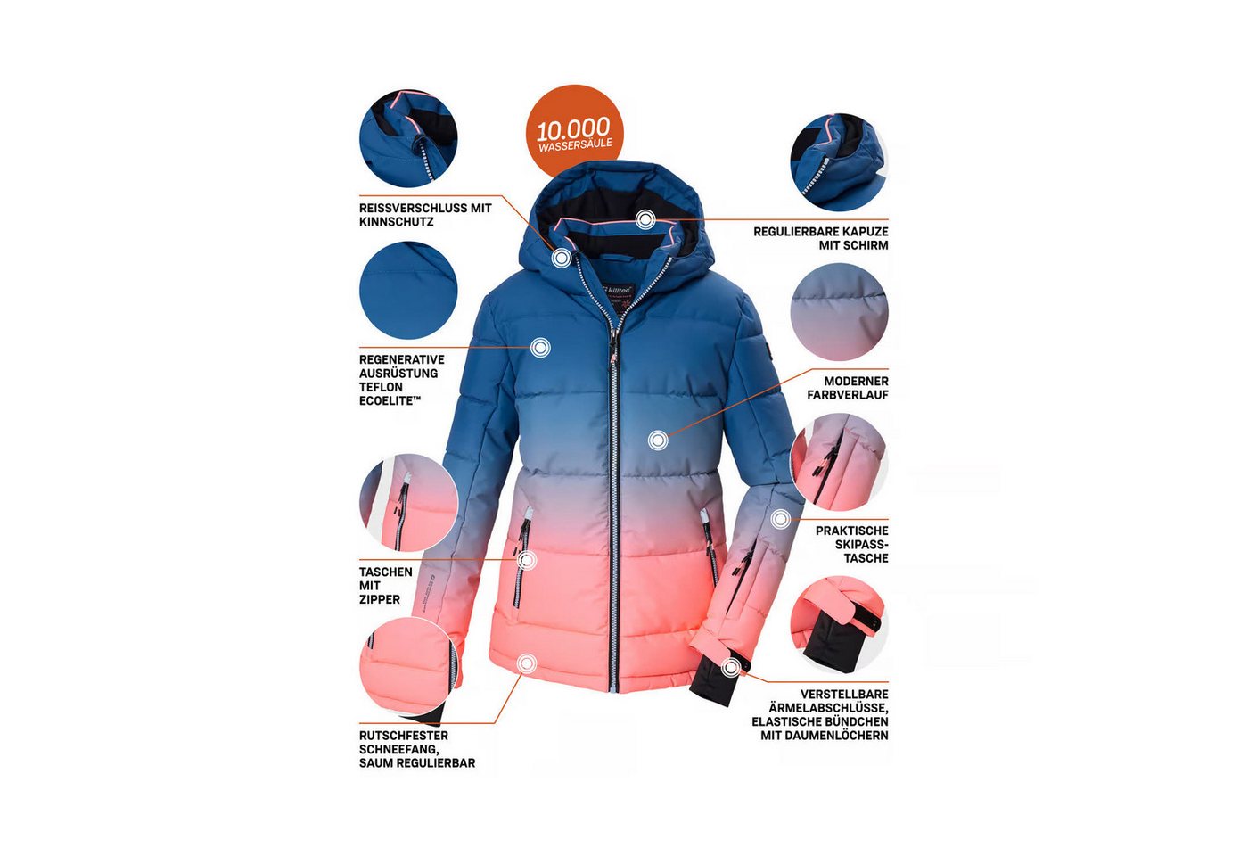 Killtec Skijacke KSW 330 GRLS SKI QLTD JCKT Bild 2