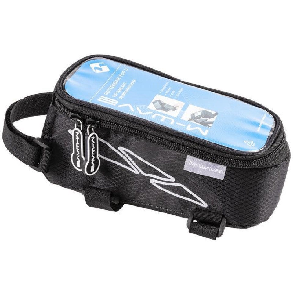 KHEbikes Fahrradtasche M-WAVE Rotterdam Top L Oberrohrtasche Smartphone Schwarz