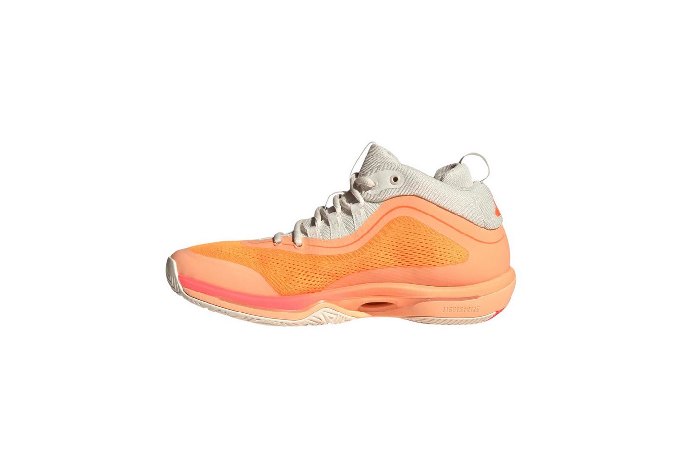 adidas Performance Hallen-Indoorschuhe CrazyFlight Mid 7 orange/weiss Herren Badmintonschuh Bild 3