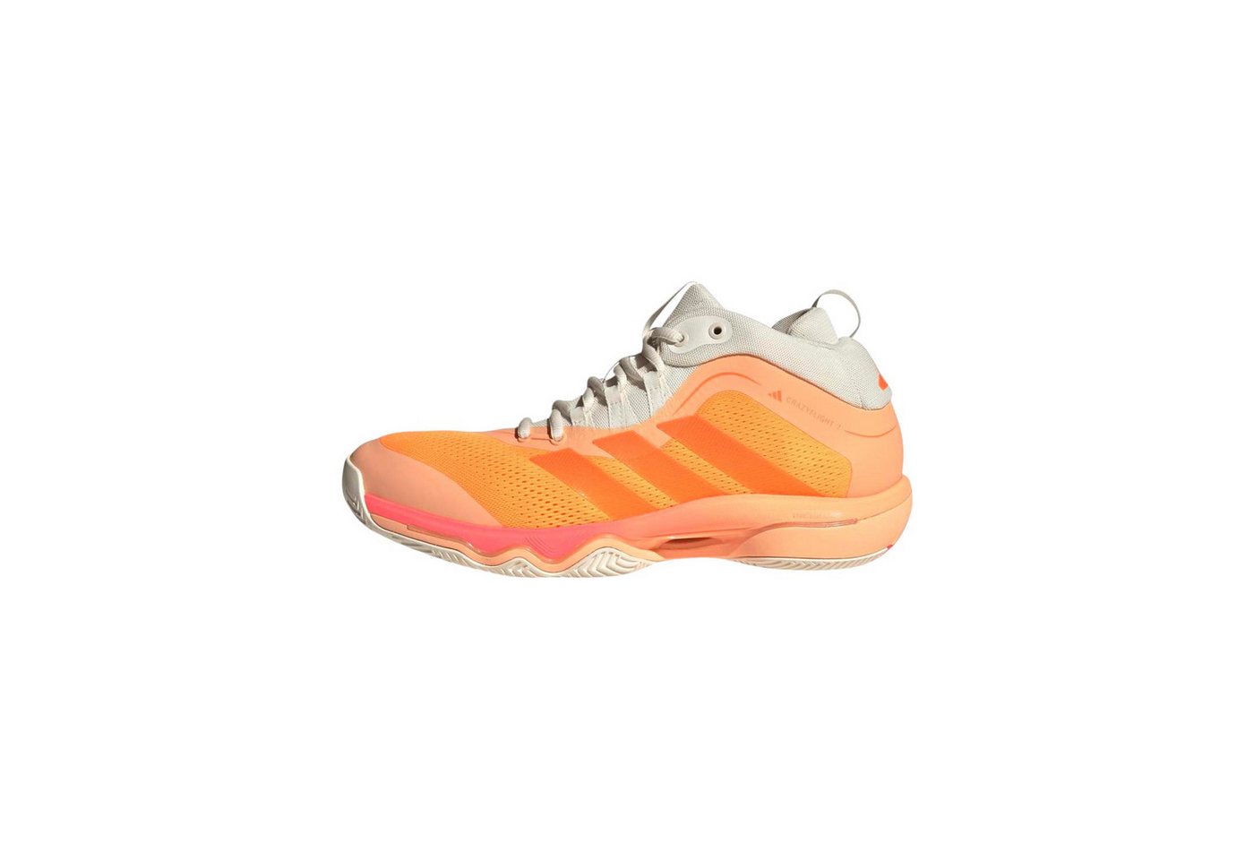 adidas Performance Hallen-Indoorschuhe CrazyFlight Mid 7 orange/weiss Herren Badmintonschuh Bild 5