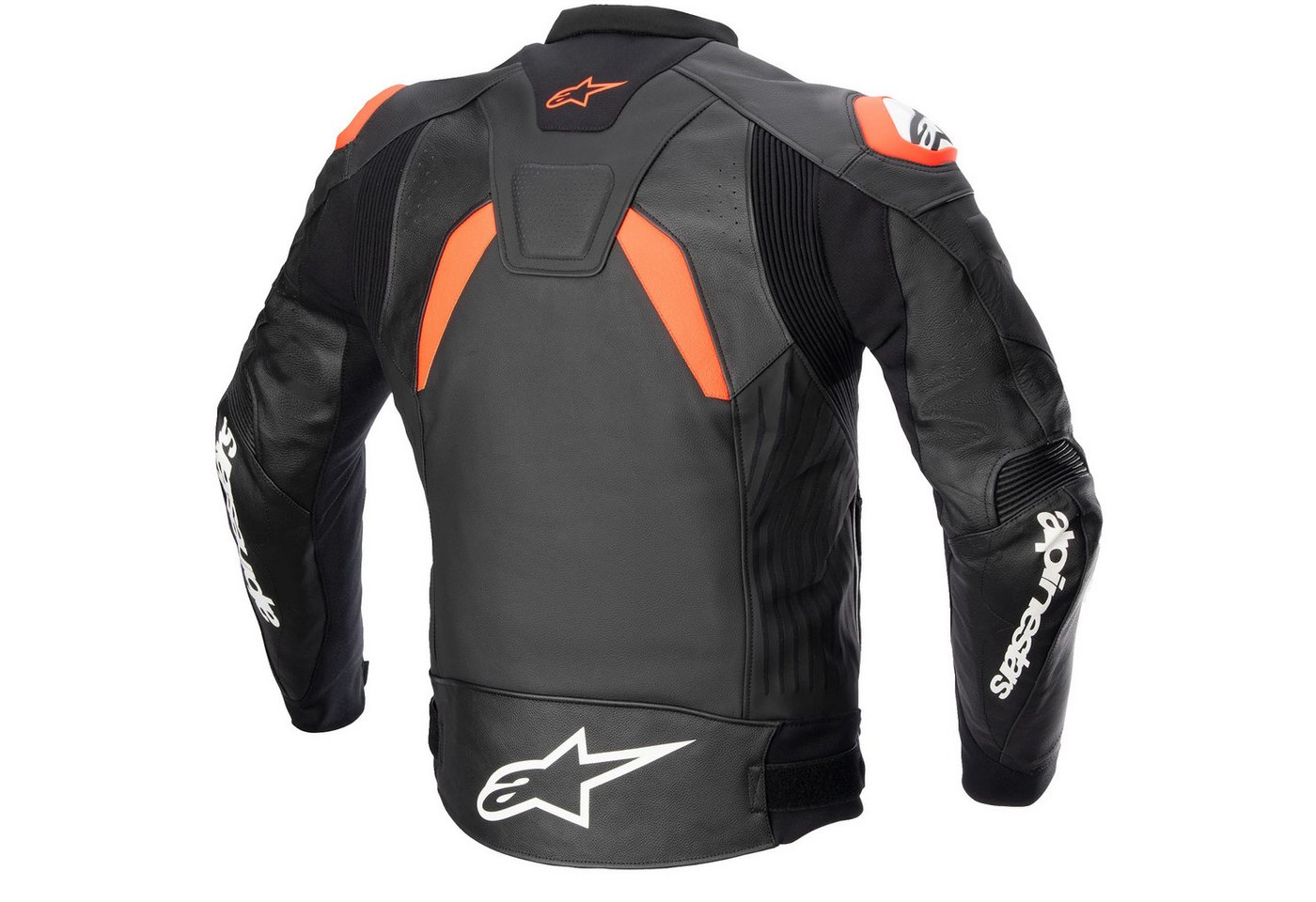 Alpinestars Motorradjacke Alpinestars GP Plus V4 Lederjacke Herren schwarz / fluo-rot / weiss motorrad lederjacke herren Bild 2