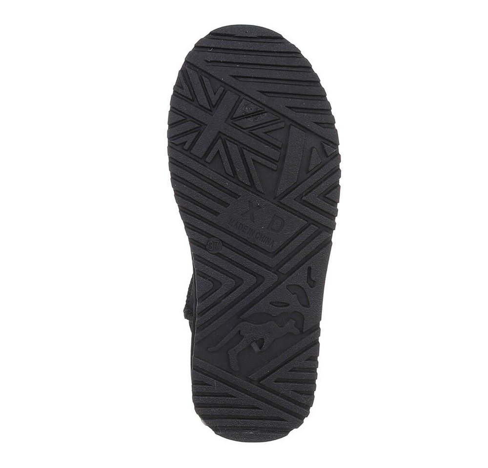 Ital-Design Damen Snowboots Freizeit Snowboots (87283916) Flach Flache Stiefeletten in Schwarz Bild 3