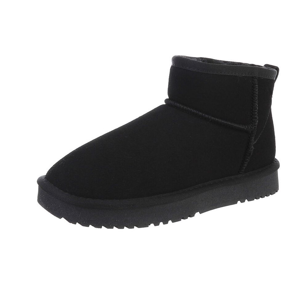 Ital-Design Damen Snowboots Freizeit Snowboots (87283916) Flach Flache Stiefeletten in Schwarz Bild 4