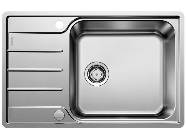 Einbauspüle - Spüle Mit Abtropffläche Lemis Xl 6 S-if Compact Inklusive Ablauffernbedienung, Edelstahl - Blanco