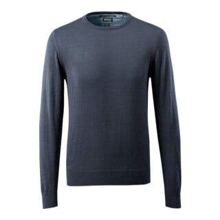 Mascot Strickpullover runder Halsausschnitt Größe L schwarzblau