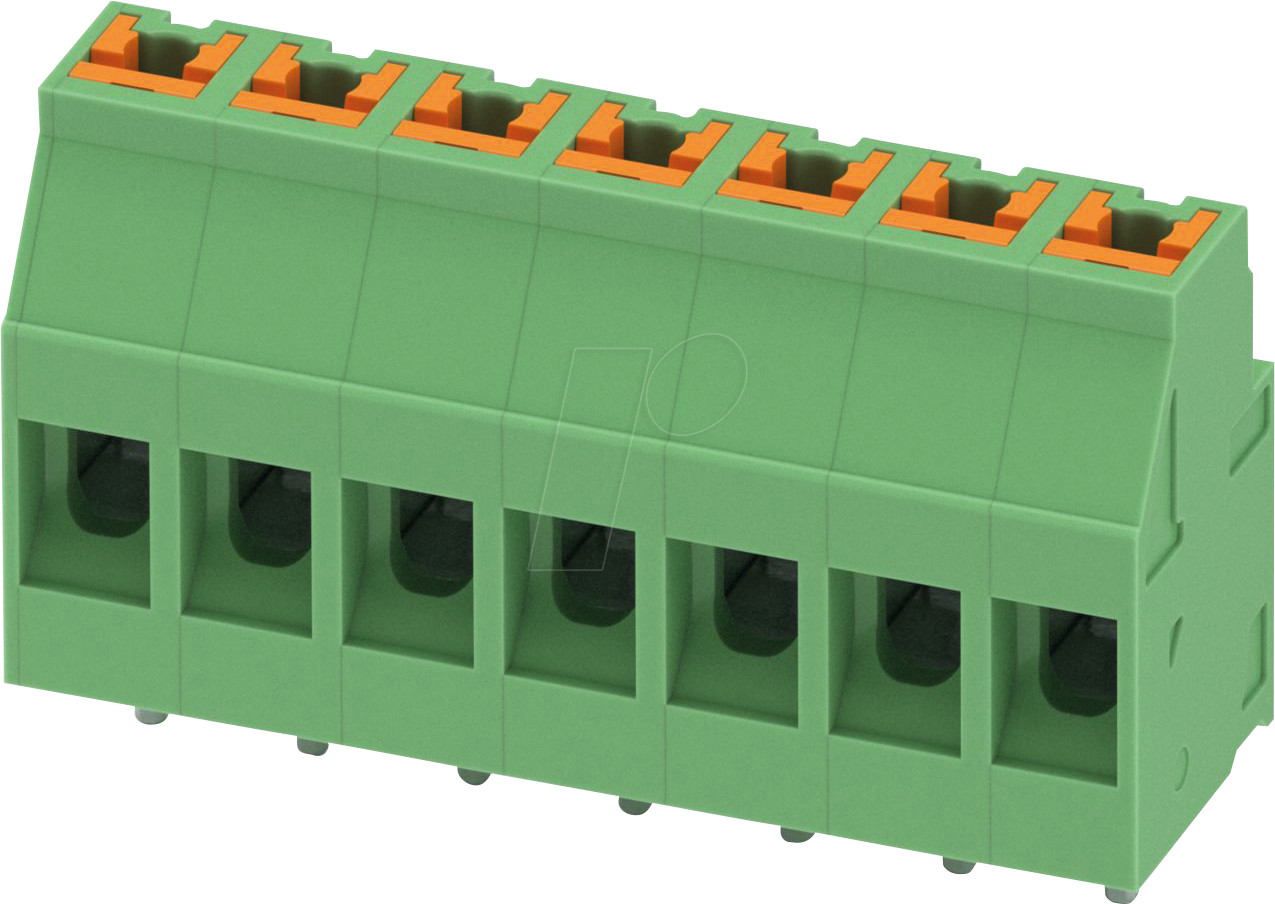 SPTH 3 7 5,0 - Leiterplattenklemme, 7 polig, RM: 5 mm, 0,14 - 4 mm²