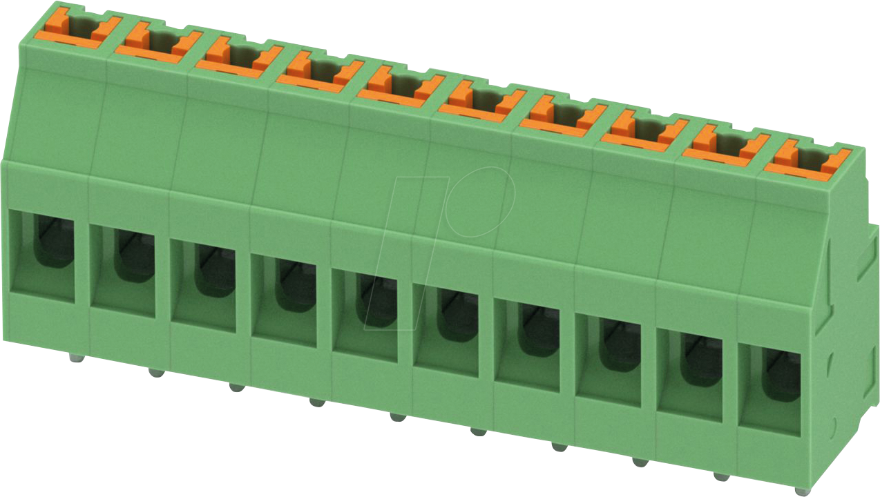 SPTH 310 5,0 - Leiterplattenklemme, 10 polig, RM: 5 mm, 0,14 - 4 mm²