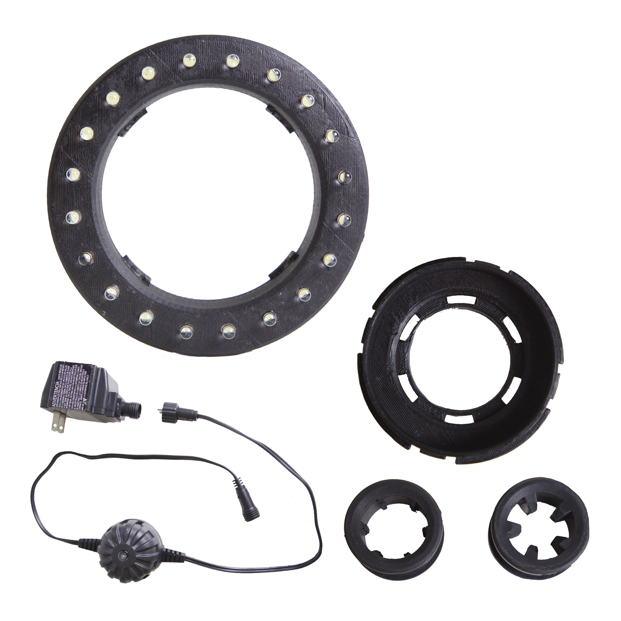 toom LED-Leuchtring für Wasserspielpumpen, mit Adapter Bild 2