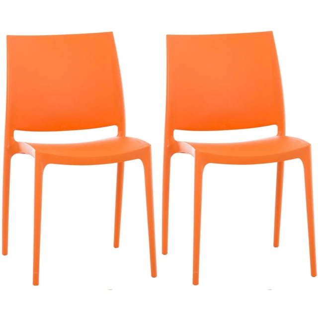 2er Set Stühle Maya Orange