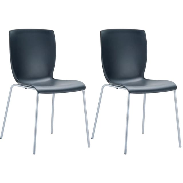 Clp - 2er Set Stühle Mio Schwarz