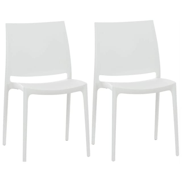 2er Set Stühle Maya Weiß
