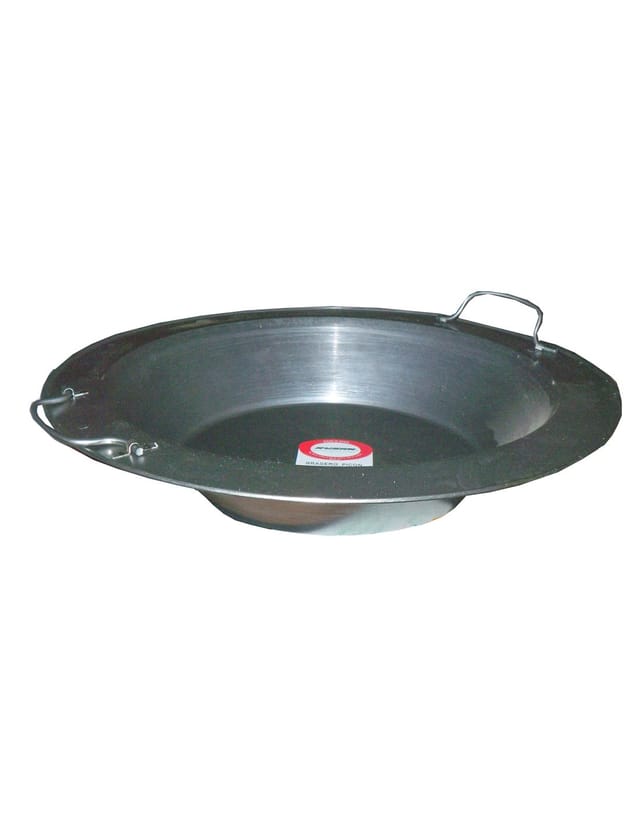 44 Cm Große Kohlenpfanne Aus Blech Mit Griffen Br-44