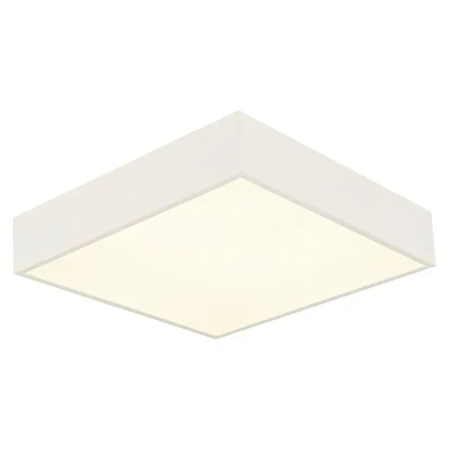 Searchlight - Zeus 1-flammige Quadratische Badezimmer-deckenleuchte, Weiß Ip44 3000k