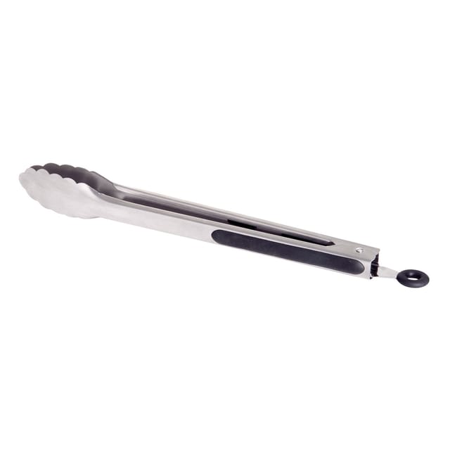 Allgrill Bbq- Und Grillzange Aus Edelstahl 31 Cm Ergonomisch Wellenschliff