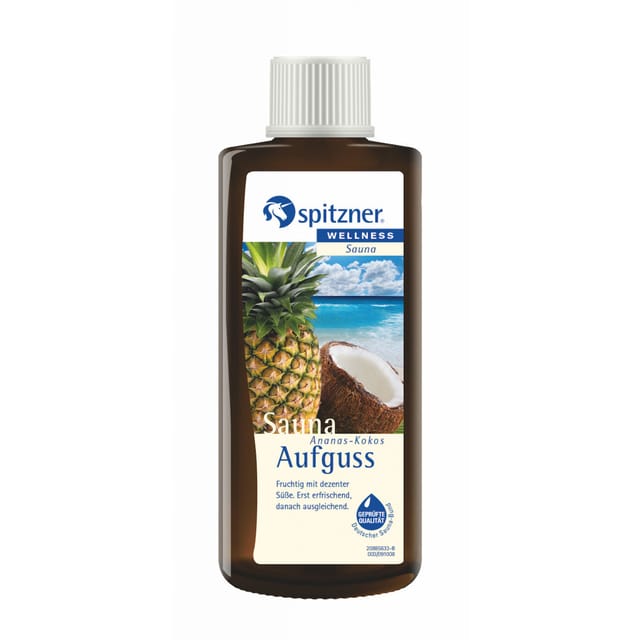 Saunaaufguss Wellness Ananas-kokos 190ml Sauna Aufguss Konzentrat - Spitzner