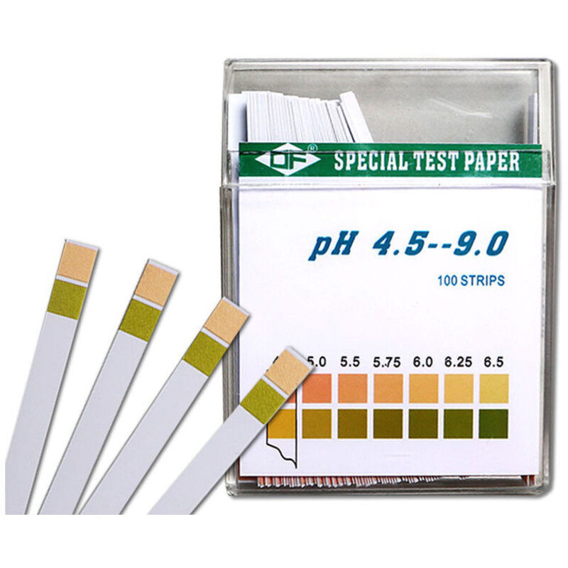 Amxcnoy Ph-teststreifen, 100 Stück, Sonnenblumen-testpapier, Messbereich 4,5-9, Universalindikatorpapier, Säuretest Für Aquarien, Trinkwasser Usw.
