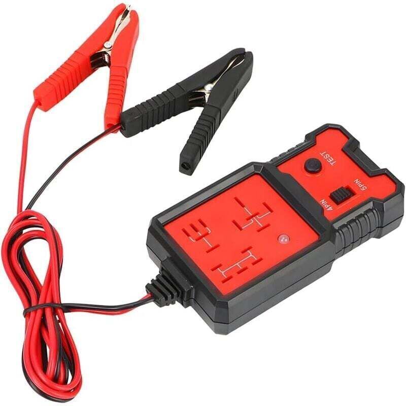 Amxcnoy 12v Kfz-elektronikrelais-tester, Relais-testgerät Für Batterien, Kfz-relais-diagnosegerät, Autobatterie-prüfer Mit Klemmen, Hitzebeständig, Tragbar
