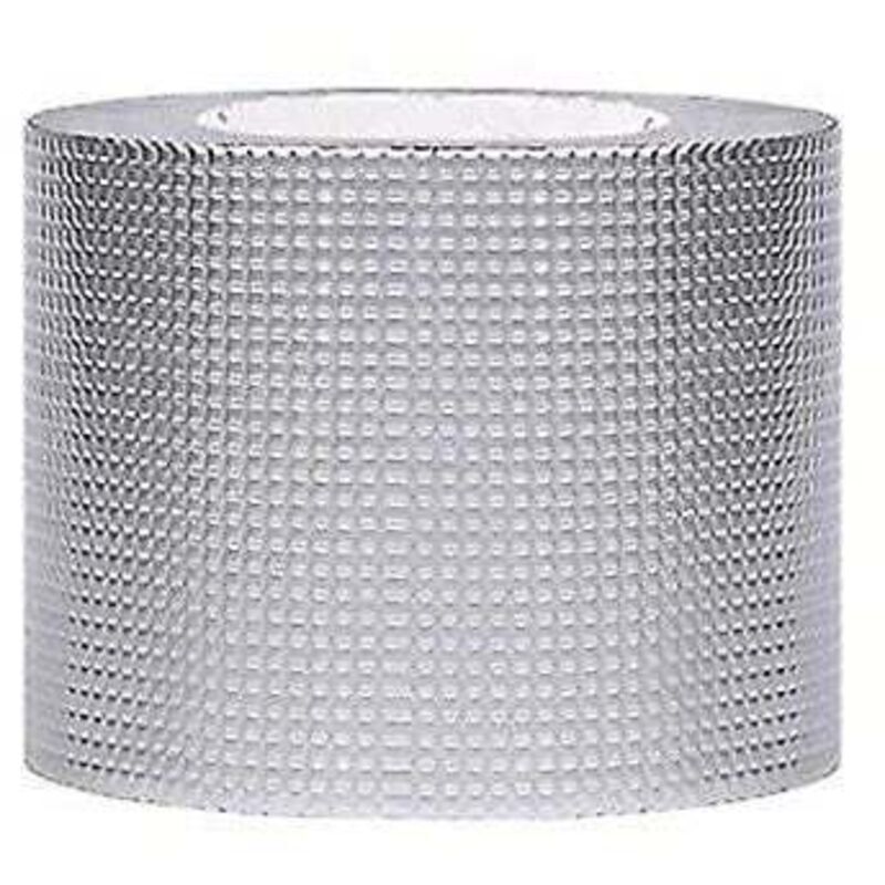 Amxcnoy Wasserdichtes Klebeband 5 Cm X 5 M – Aluminiumbeschichtung – Witterungs- Und Chemikalienbeständig – Für Dach- Und Sanitärreparaturen – 5 Cm 5 M