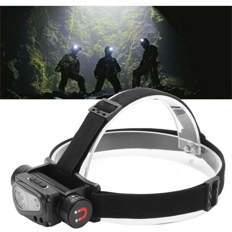 Amxcnoy Usb-wiederaufladbare Led-stirnlampe, Induktions-stirnlampe Für Outdoor-aktivitäten Wie Camping, Laufen, Radfahren Und Angeln