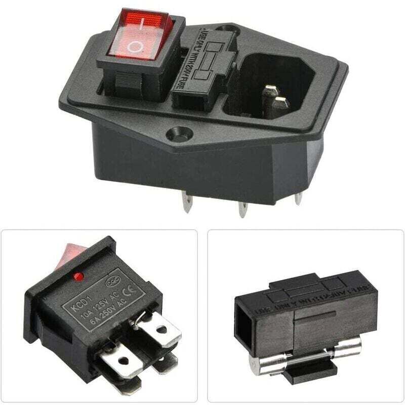 Amxcnoy Betterlife C-14 Unterputzsteckdose 220-250v/10a Mit Schalter, Iec-audiobuchse, Unterputzsteckdose (3 Stück),