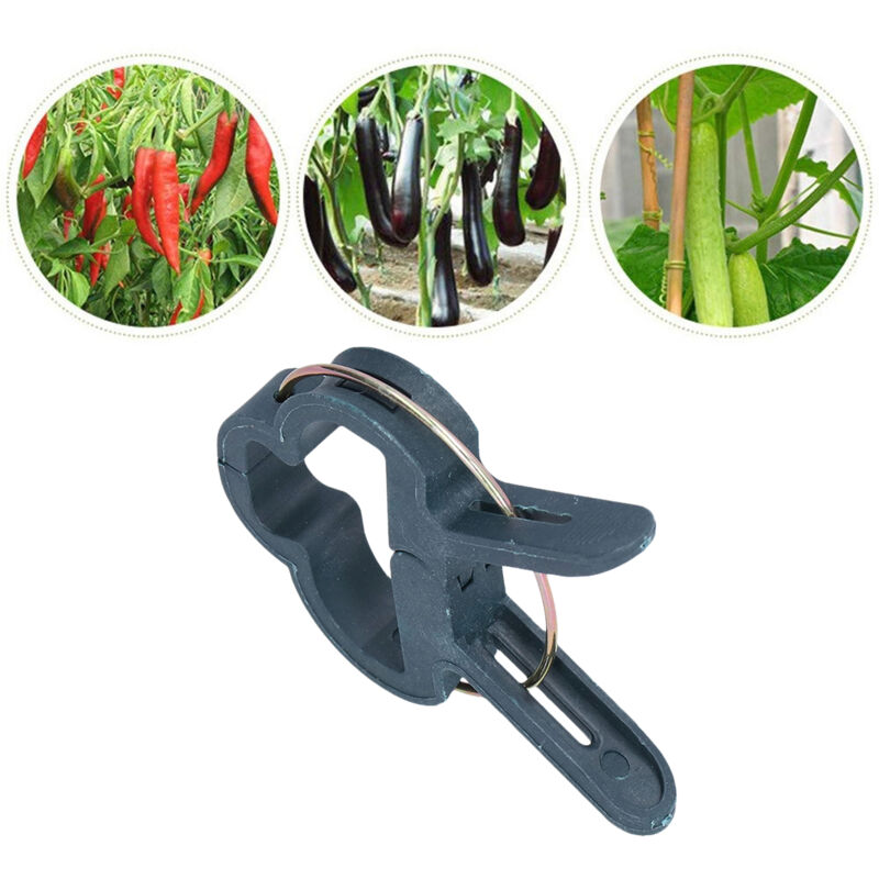 Amxcnoy 100 Stück Pflanzenstützclips, Gartenbefestigungsklammern, Veredelungswerkzeuge Für Gewächshäuser, S