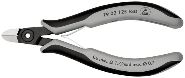 79 02 125 Esd Esd Seitenschneider Mit Facette 125 Mm - Knipex