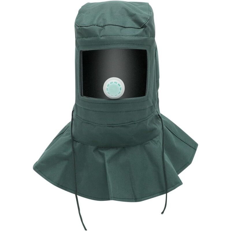 Sandstrahlhaube-staubdichte-schleifmaske-lackschutzhelm-fur-sandstrahler-mit-transparentem-visier-und-ventil-grun-95175700