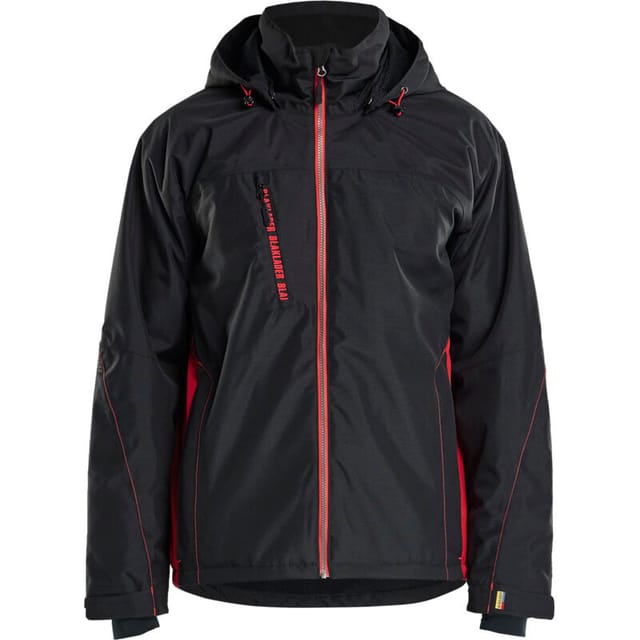 Arbeitsjacke Mit Technischem Futter 4890 - Schwarz/rot Xl