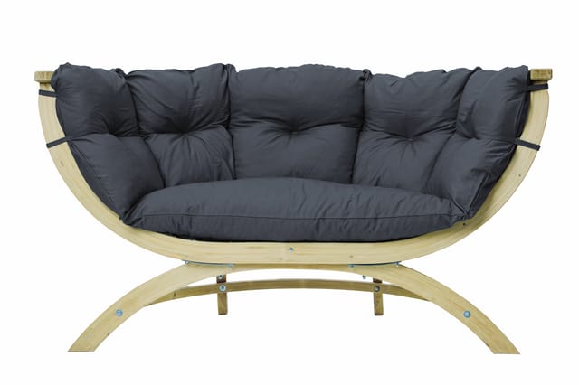 Loungesofa Siena Due Anthracite Inkl. Sitzkissen Ca. 171,5 X 94 X 67cm Für Haus Und Garten - Amazonas
