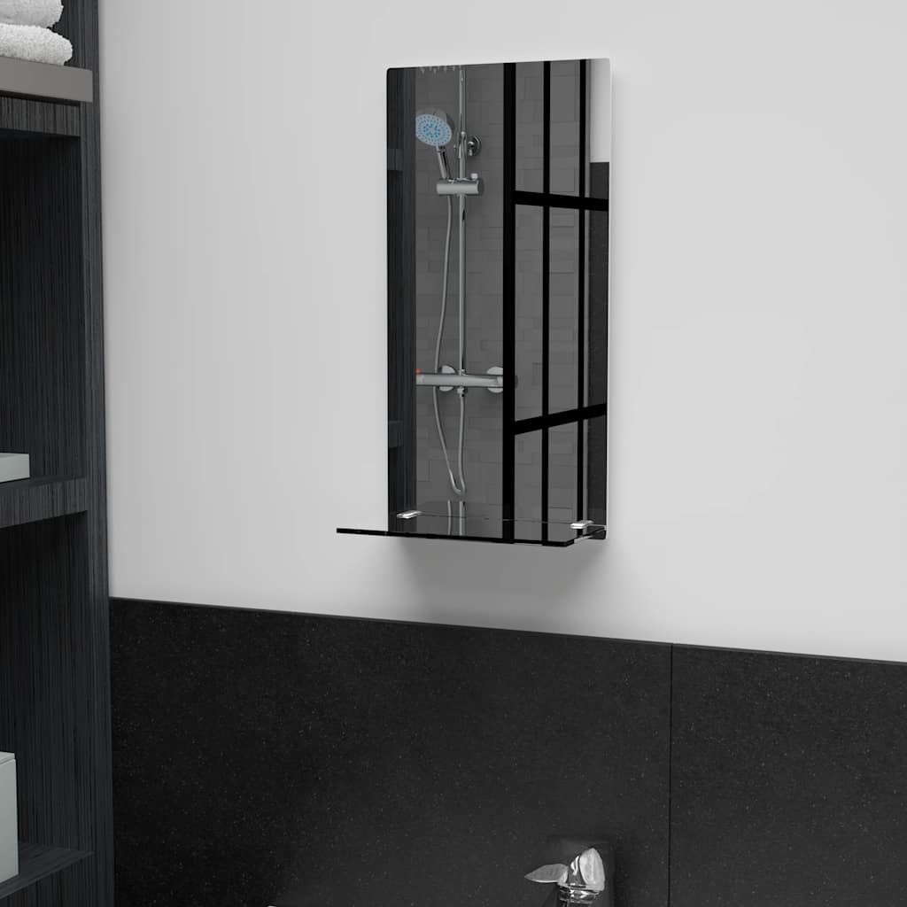 Wandspiegel Mit Regal 20×40 Cm Hartglas Vidaxl840076