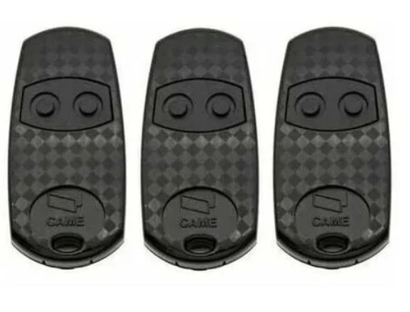 2-kanal-fernbedienung (433,92 Mhz) – Kompatibel Mit Came Top – Betrieb Mit 2 Cr2016-batterien – Reichweite 50–150 M – 3er-pack
