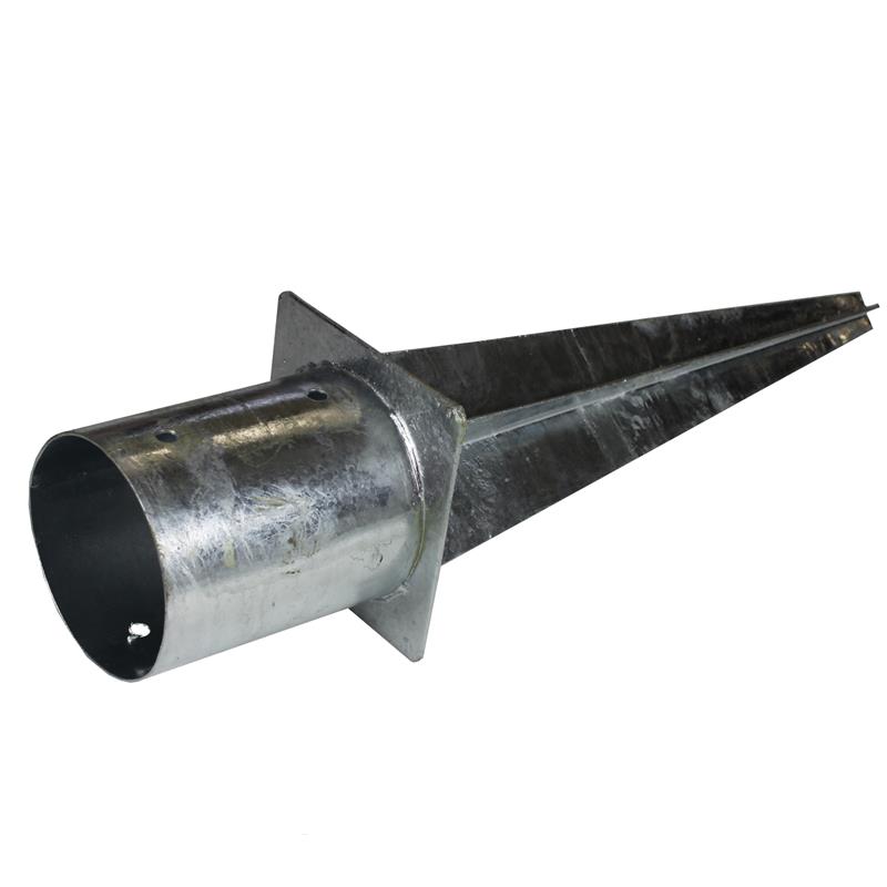 Estexo - Einschlaghülse Bodenhülse Rund Ø 80 100 120 Mm 60 Cm Verzinkt Pfostenträger 120 Mm