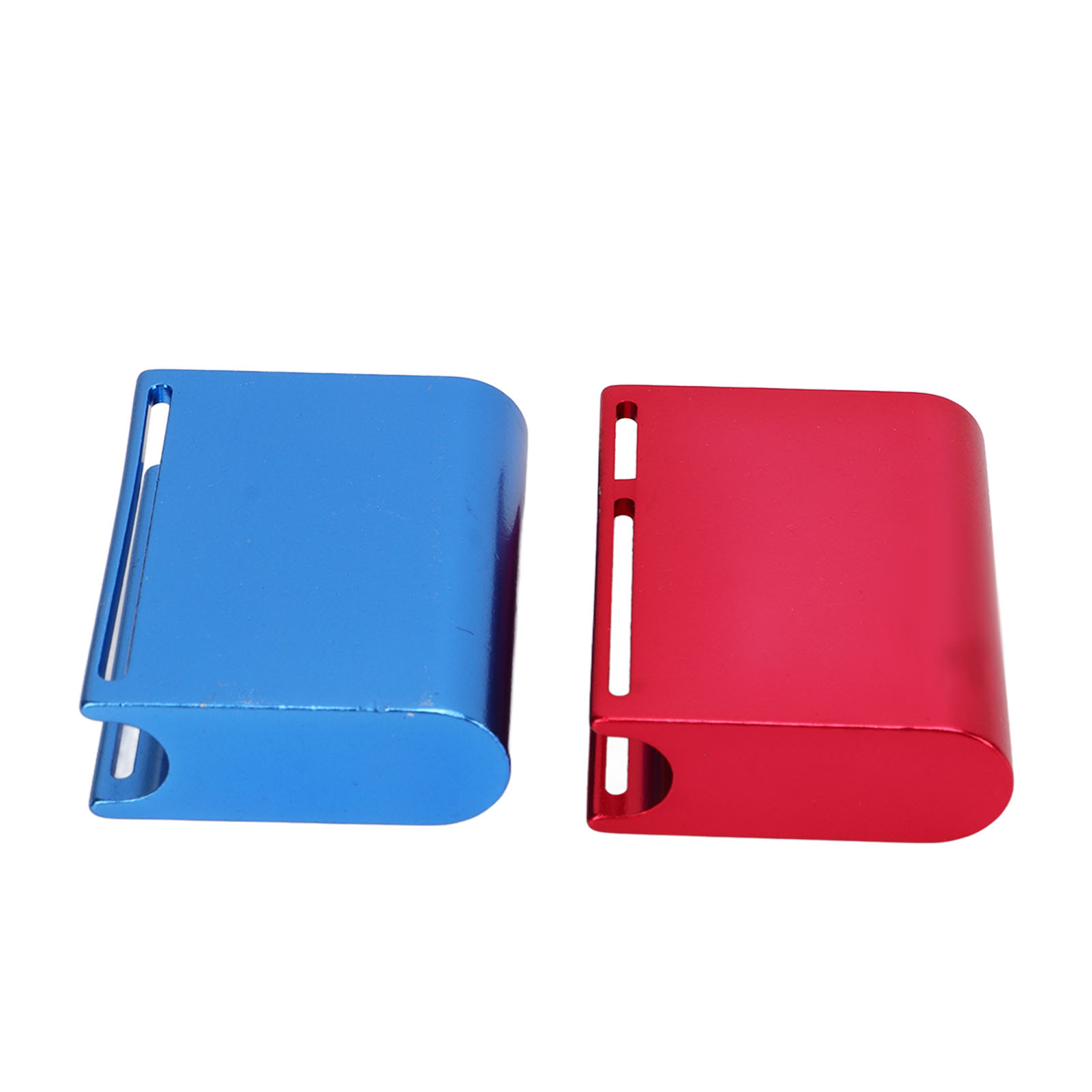 2-teiliges Polierwerkzeug-set Aus Aluminiumlegierung Für Lederkanten, Blau Und Rot, Für Gürtel Und Sättel, Professionelles Hochglanzfinish