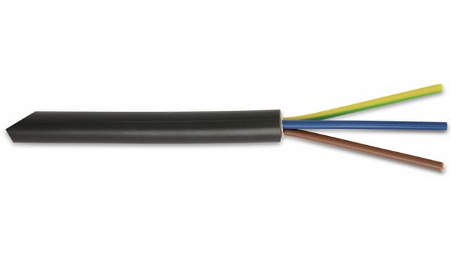 32023 Erdkabel Nyy-j 3 G 1.5 Mm² Schwarz 100 M - Helukabel