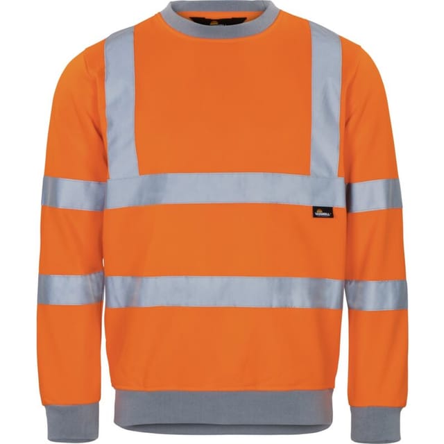Herren Warnschutz Sweatshirt Vwfc120 Gr. M Orange - Vizwell