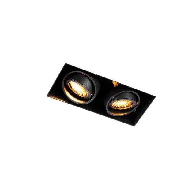 Einbau Spot Schwarz 2-licht Drehbar Und Kippbar Trimless - Oneon Honey