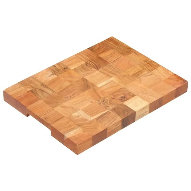 Hackblock 40×30×3,8 Cm Akazie Massivholz Vidaxl