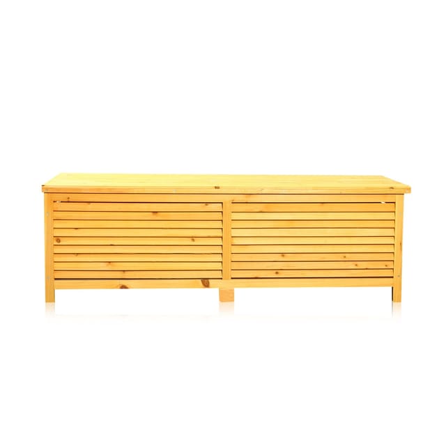 Melko Auflagenbox Holz Kissenbox Gartenbox Auflagen Truhe Gartentruhe Gerätetruhe