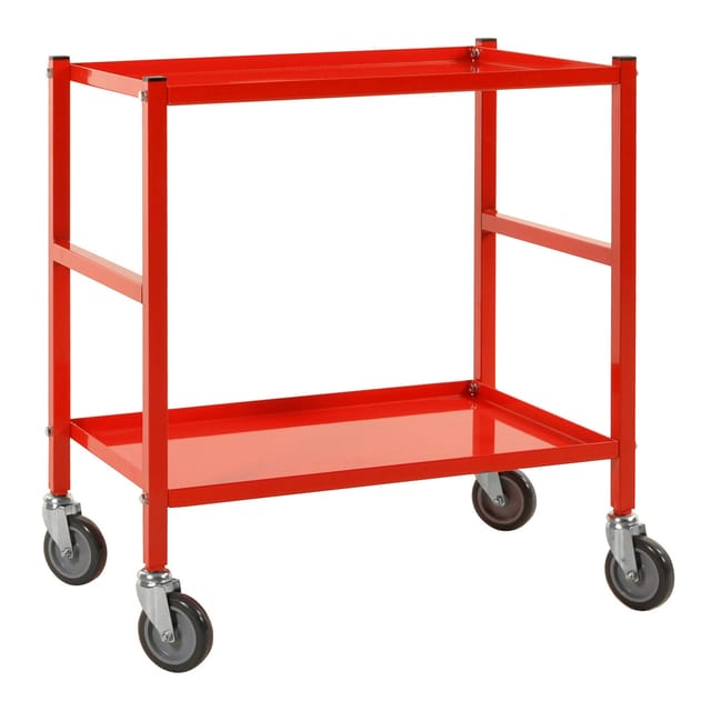 Kongamek Tischwagen 625x414mm Ladefläche In Rot Mit Bremse