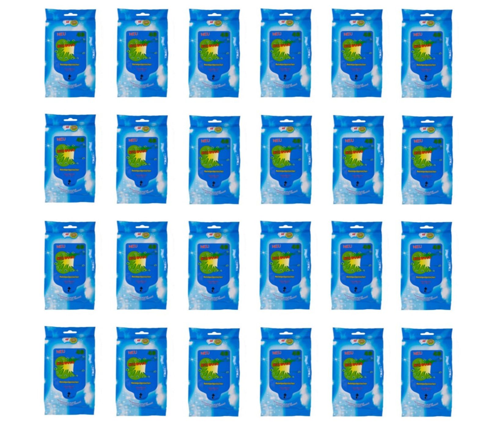 Buri - 24x 40 Feuchte Allzwecktücher Reinigungstücher Feuchttücher Haushaltstücher