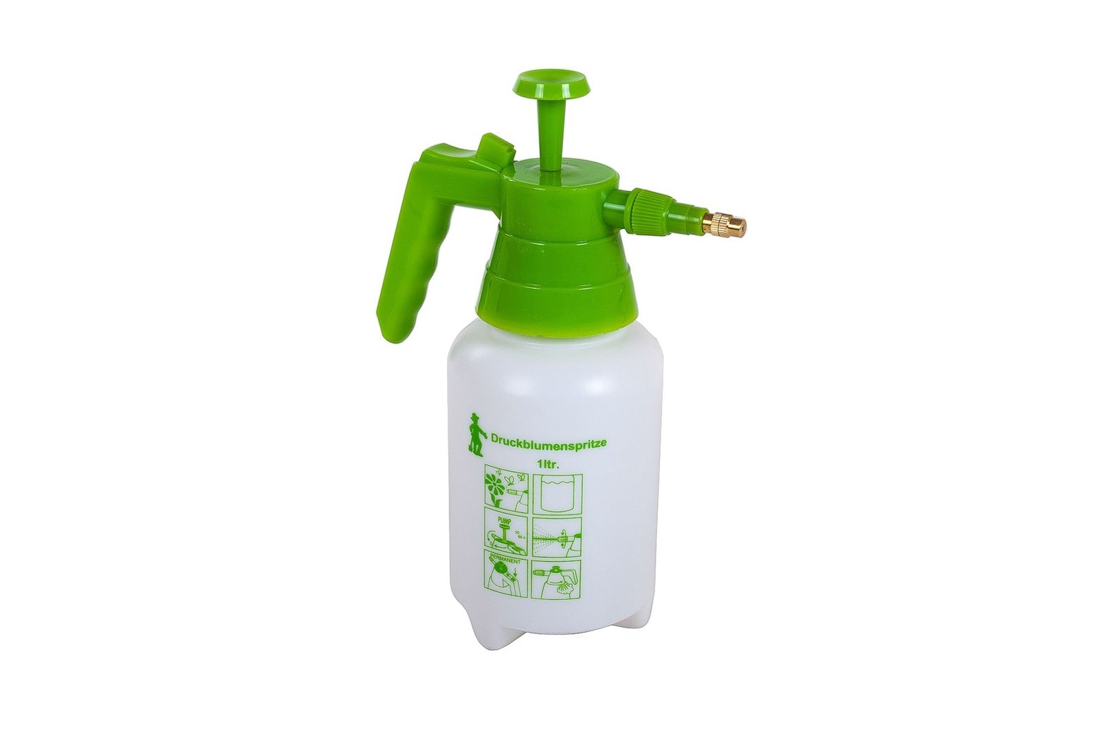 Buri - Druckblumenspritze 1 Liter Blumensprüher Pumpsprüher Drücksprüher Gartenspritze