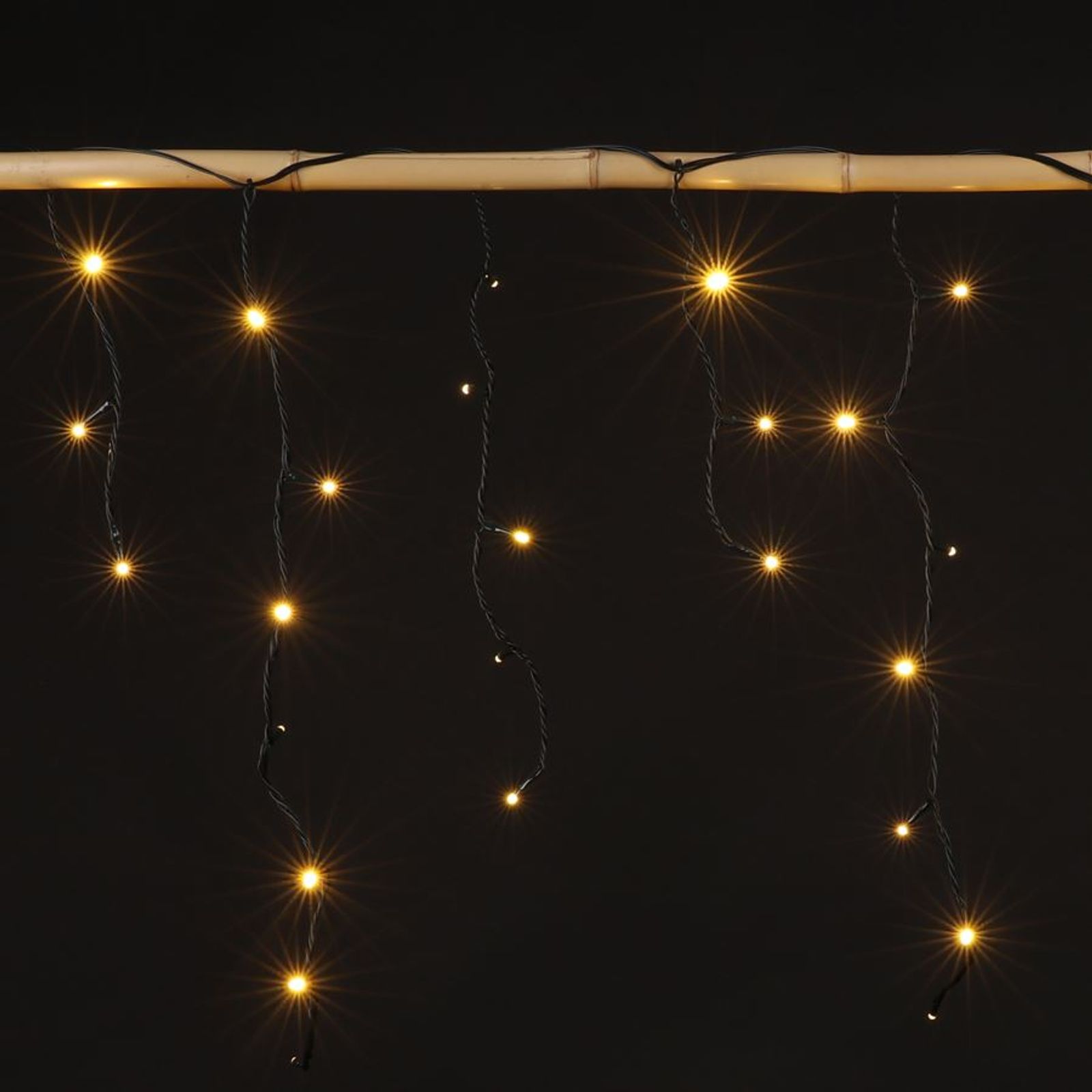 Led Lichtervorhang 3,5m Warmweiß Lichterkette Weihnachtensdeko Aussenbeleuchtung