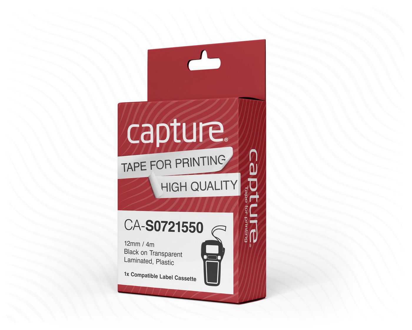 Capture 12mm X 4m Schwarz Auf, Ca-s0721550