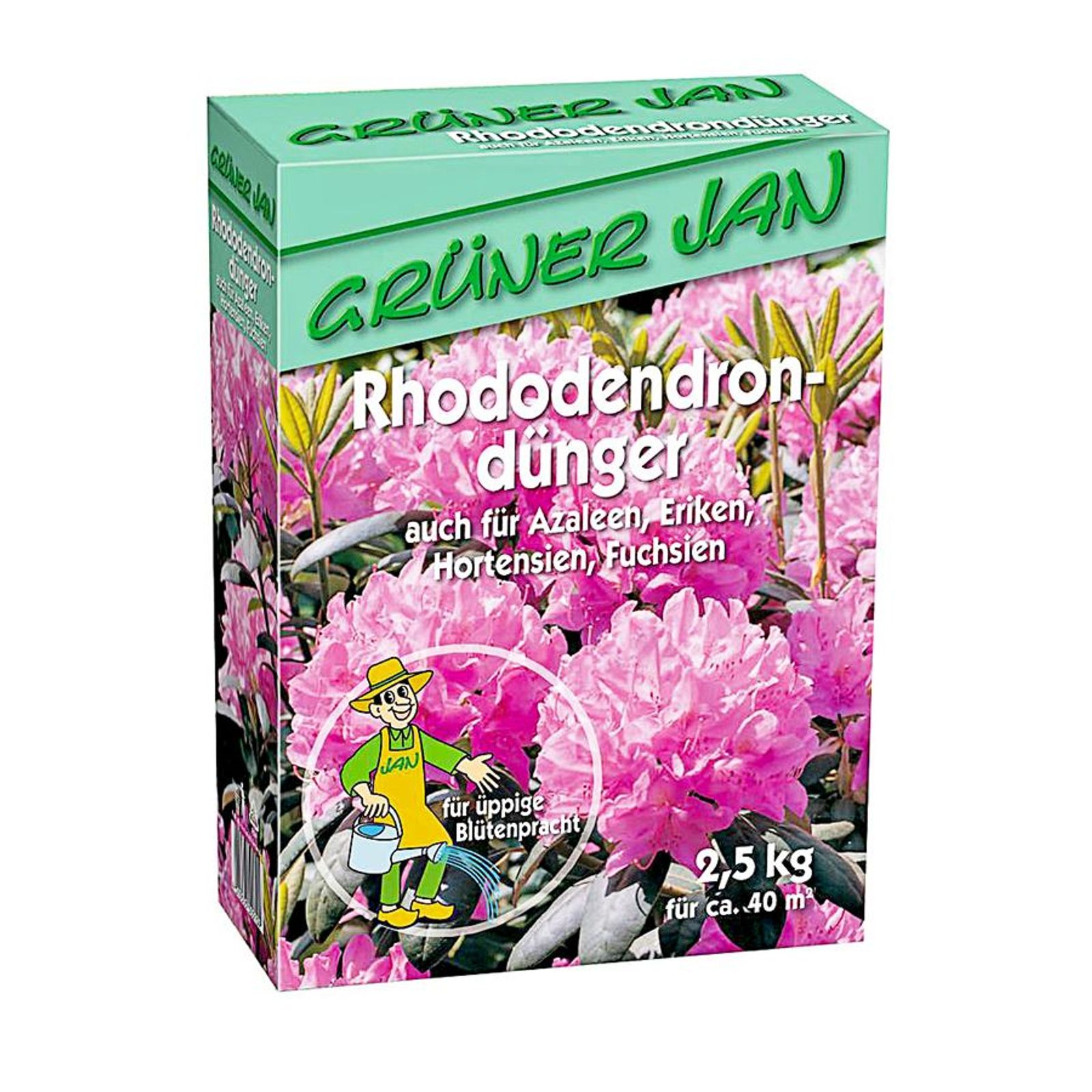 Grüner Jan - Rhododendrondünger 2,5 Kg Rhododendron Azaleen Hortensien Eriken Fuchsien Dünger