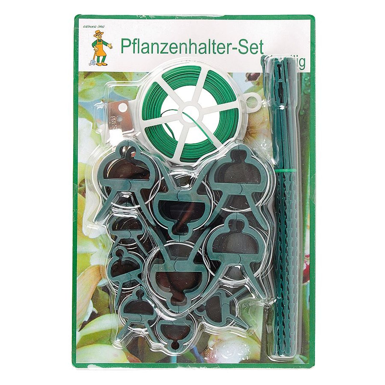 Pflanzenhalter Set-61-teilig Pflanzenclips - Grüner Jan